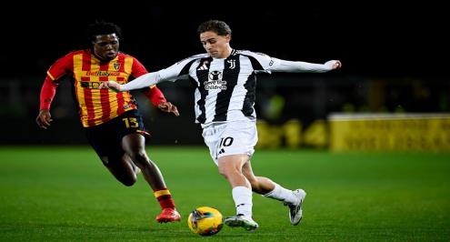 بهدف متأخر.. يوفنتوس يسقط في فخ التعادل أمام ليتشي في الدوري الإيطالي